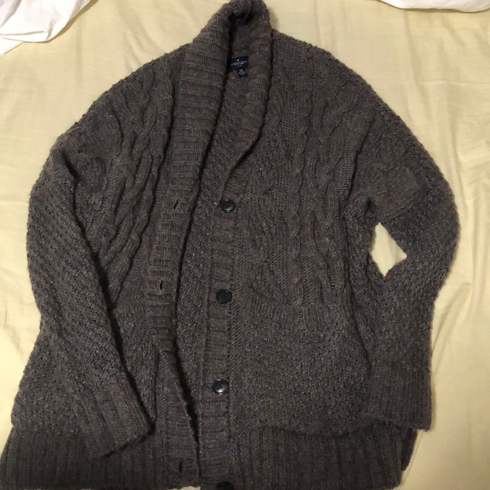 American Eagle Cable Knit Cardigan